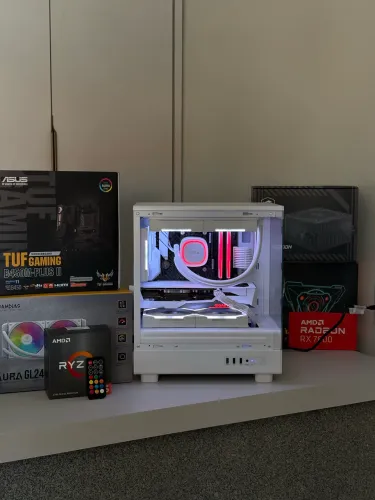 Pc gamer branco RX7600 Ryzen 5 5500