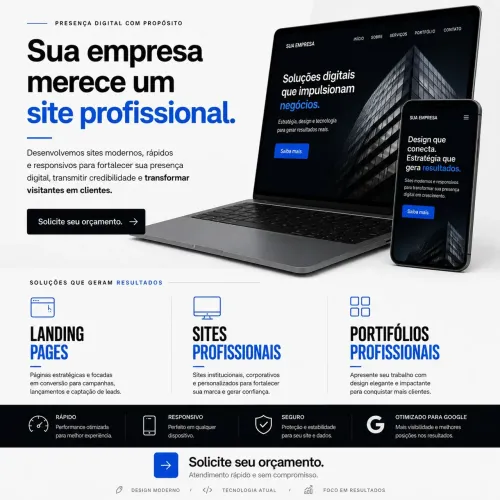 DESENVOLVIMENTO DE SITES PROFISSIONAIS E PORTFÓLIO