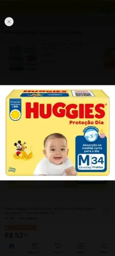 FRALDA Huggies Proteção Dia M (pacote fechado)