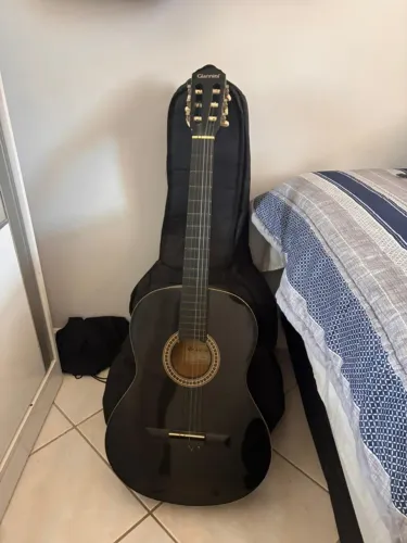Violão Giannini Clássico Preto + Capa - Sem Cordas
