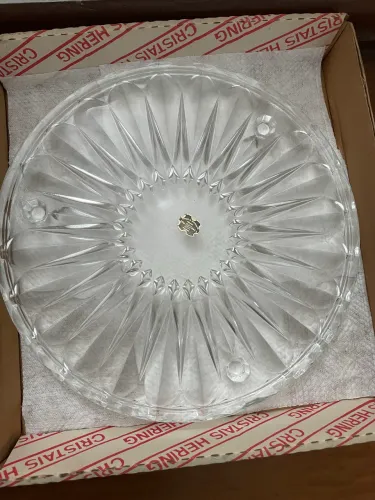 Prato de bolo. Cristal Hering 