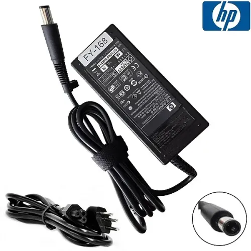 Fonte Carregador para Notebook HP 18.5V 3.5A 65W (7.4mm x 5.0mm Pino) Grosso com Agulha