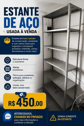 ESTANTE DE AÇO