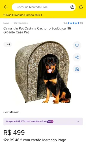 Casinha de cachorro nova