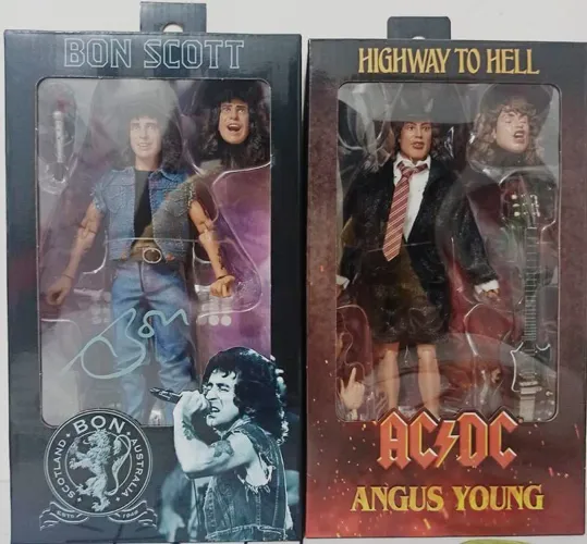 Angus & Bon Scott AC/DC - Neca Toys - NOVOS<br>