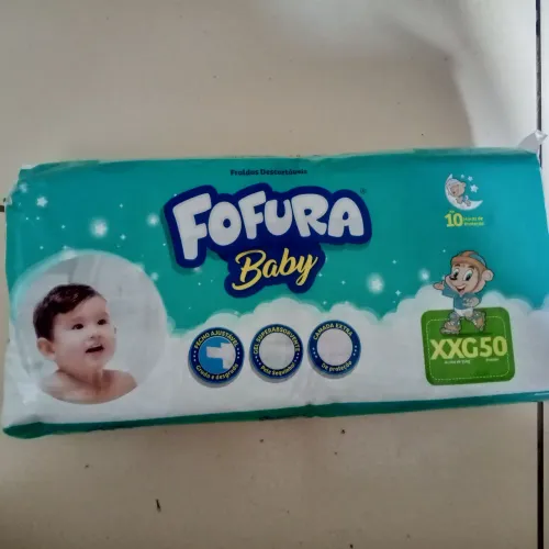 Fralda Fofura Baby Hiper Xxg Com 50 Unidades