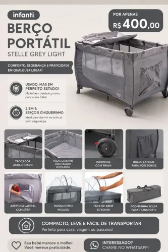 Berço portátil infanti stelle