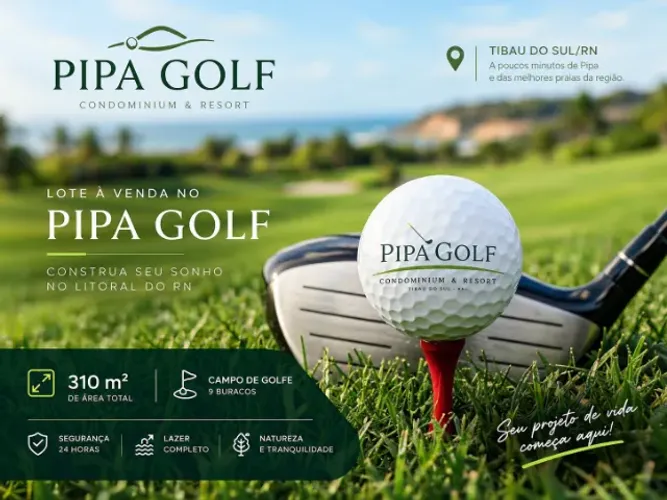 Lote à Venda no Pipa Golf | 310 m² | Condomínio de Alto Padrão