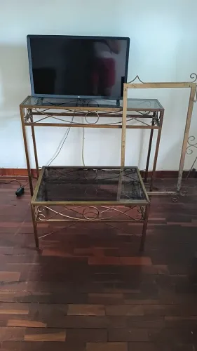 Centrinho de mesa,aparador e moldura para espelho