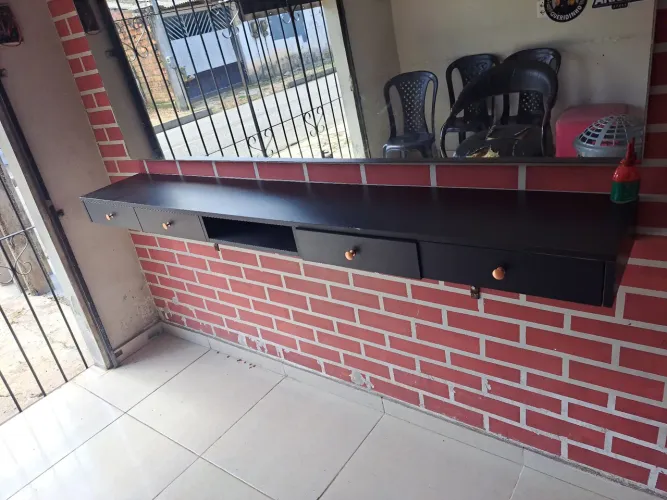 Bancada para barbearia 