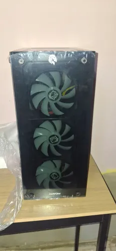 Gabinete game frontal e lateral em vidro c/4 fans rgb 
