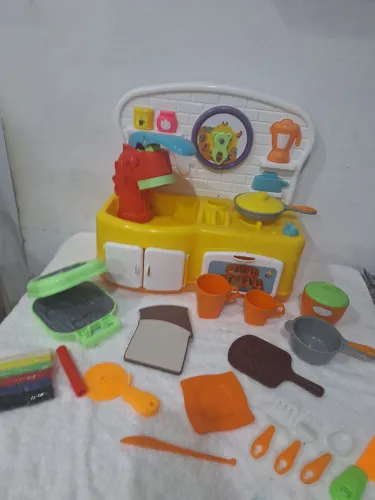 Cozinha infantil de brinquedo de massinha