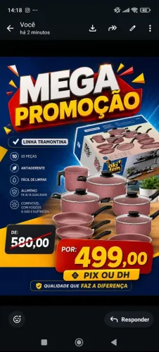 Jogo de panelas Tramontina