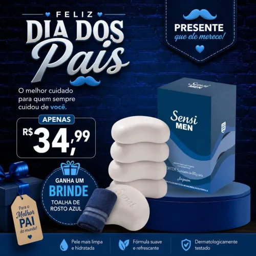 Promoção sabonete sensi Jequiti + toalha de rosto 