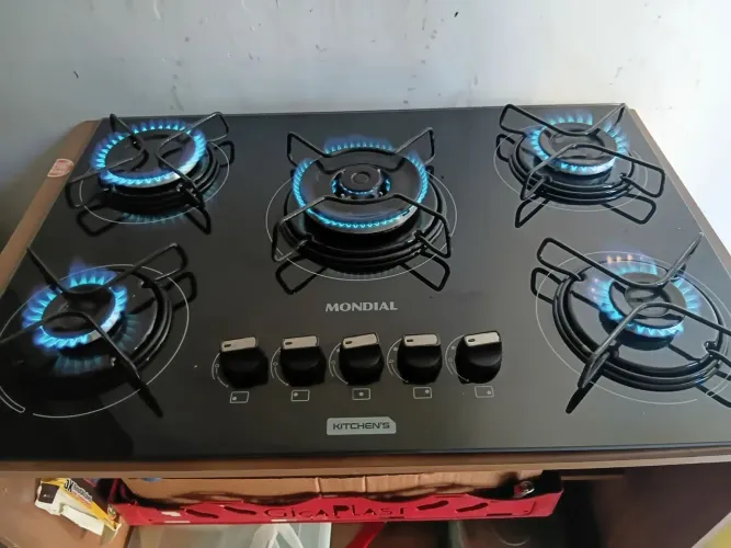 cooktop 05 bocas seminovo