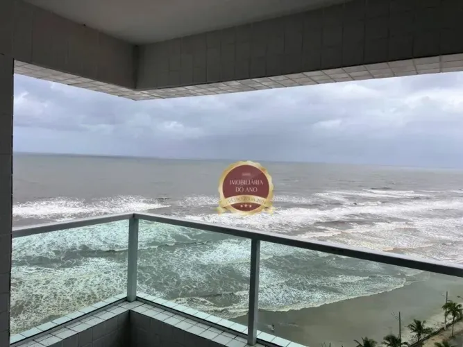 Apartamento 2 dormitórios, novo com vista mar em Mongaguá