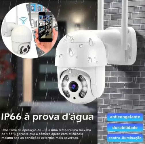 Câmera área externa Entregamos 