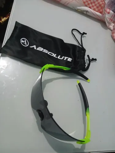 Óculos Absolute Prime EX Lente Fumê Para Ciclismo Verde Neon