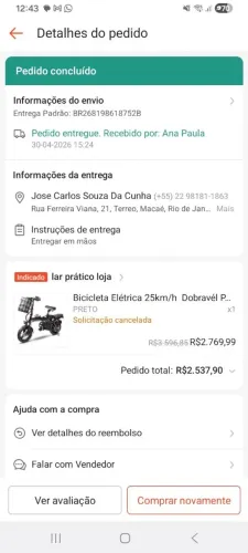 Bicicleta elétrica