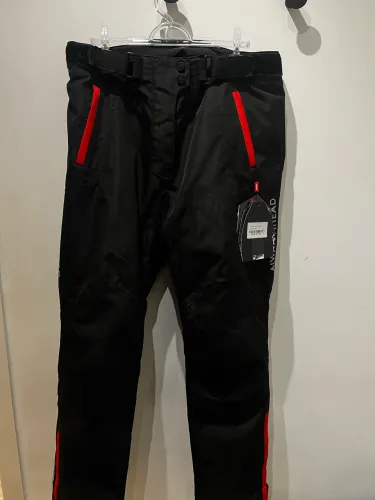 Calça Feminina LS2 Chart Lady Preta/Vermelha 2XL - Proteção e Conforto