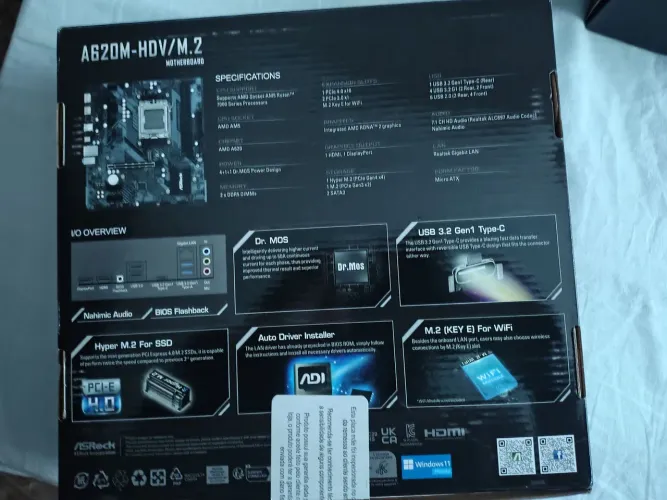 Asrock A620M-HDV/M2