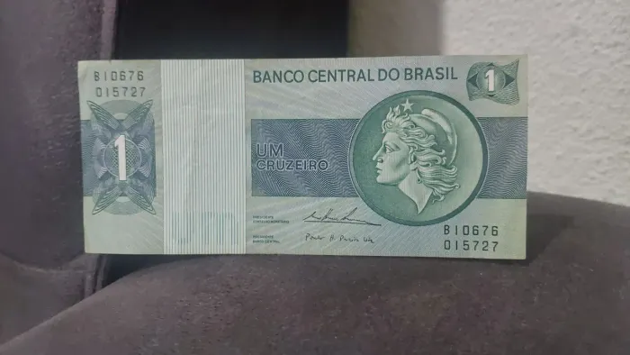 Nota de 1 cruzeiro. Sem dobra, sem amassado. Raridade!