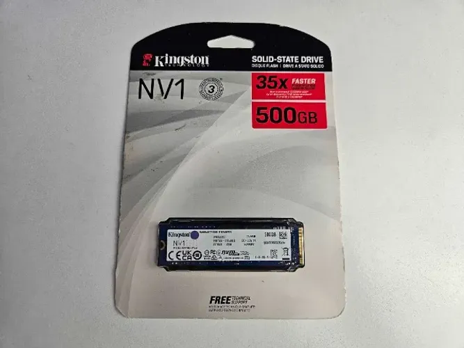 SSD M2 NVMe 500GB PCIe 3.0 Kingston NV1 - Novo e Lacrado