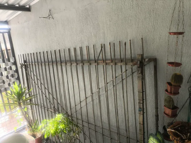 Portão de ferro maciço 6 metros