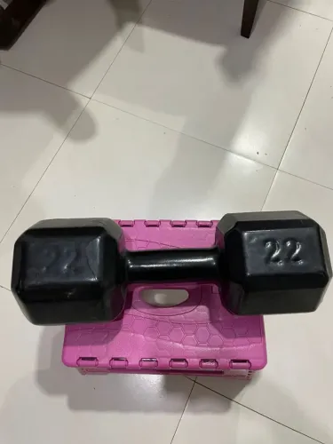 Halter de 22kg emborrachado individual