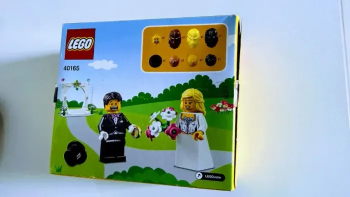 LEGO 40165 Wedding Favor Set - Casamento Noivos Na Caixa (Topo de Bolo)