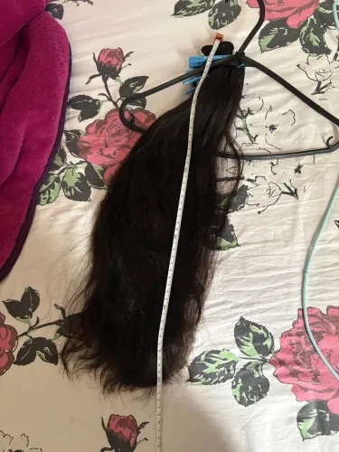 Cabelo humano (Mega hair ) nunca pintado, cor natural castanho