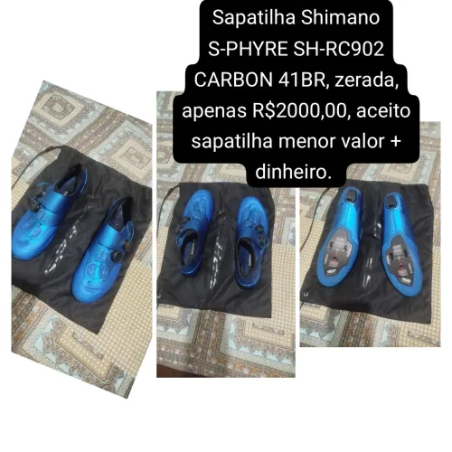 Vendo Sapatilha Shimano SHM-RC902 S-PHYRE Azul
