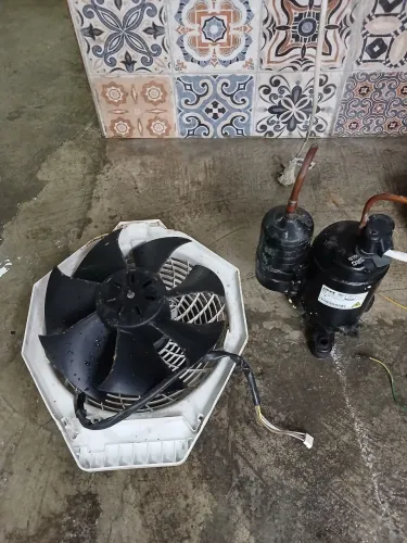 Compressor 12 mil btus 220 volts, ventilador do ar spliter 