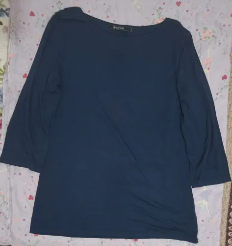 Blusa renner cortelle com manga 3/4 azul tamanho g