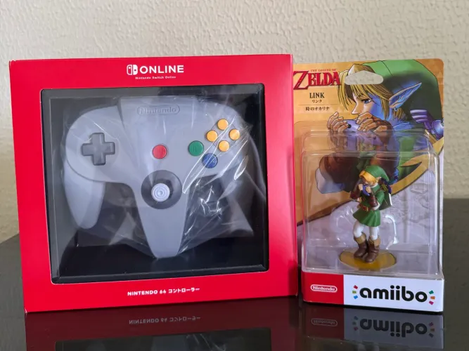 Controle Nintendo Switch Online Nintendo 64 e Amiibo Link Ocarina of Time