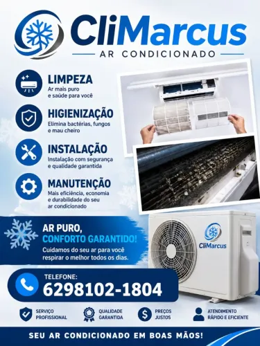 Limpeza, higienização, manutenção instalação, tudo em ar condicionado!