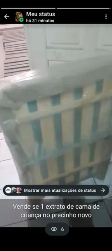 Vende se 1 extrato de cama de criança novo no plástico no precinho pra ir embora hj