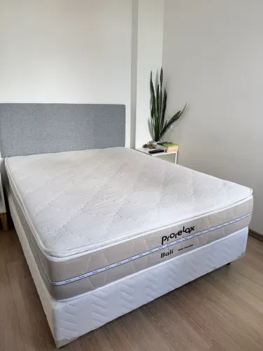 Cama Box Casal + Colchão Prorelax Bali Molas Ensacadas