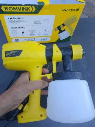 Pistola de pintura ( usei só pra pintar meu portão e não preciso mais )