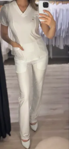 Scrub flex - Branco PP