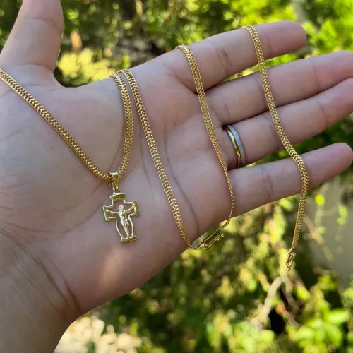 CORRENTE GRUMET DUPLO COM BANHO DE OURO 18K