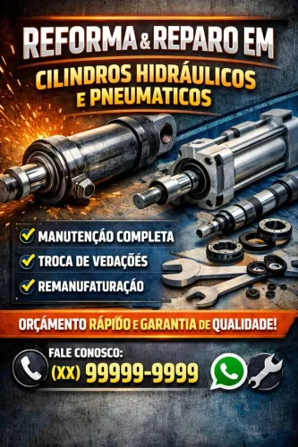 ? REFORMA E REPARO DE CILINDROS HIDRÁULICOS E PNEUMÁTICOS ?