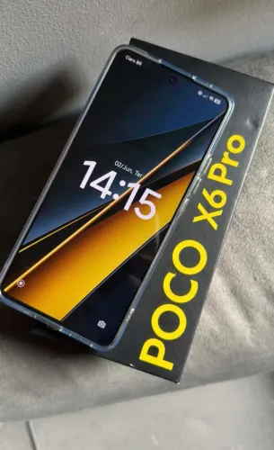 Poco x6 pro zero 256 cm 8+8 de ram cm caixa e 2 capinha 