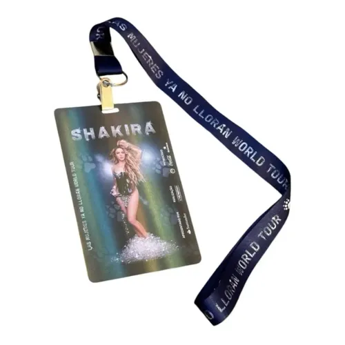 SHAKIRA Credencial PVC Holográfico Las mujeres ya no lloran world tour crachá 