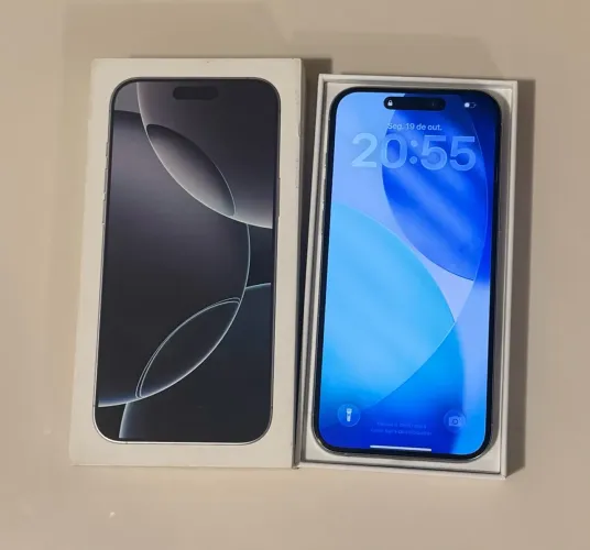 iPhone 16 Pro Max 256gb Natural/titanium sem detalhes 