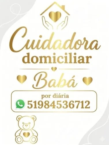 Cuidadora de idoso domiciliar!