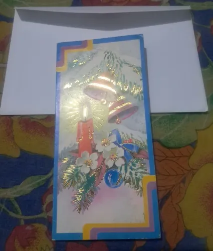 CARTÃO DE NATAL - ACOMPANHA  ENVELOPE