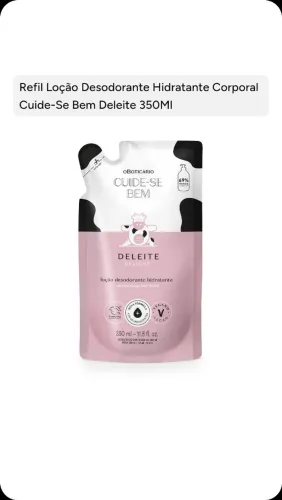 Refil loção desodorante hidratante corporal 