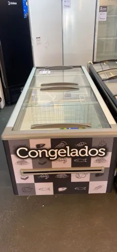 NZ. Ilha de congelados 2 metros com led FRICON