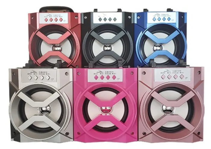 Caixa De Som Bluetooth USB MicroSD Auxiliar P10 Rádio Fm Grasep Caixinha Novo na Caixa